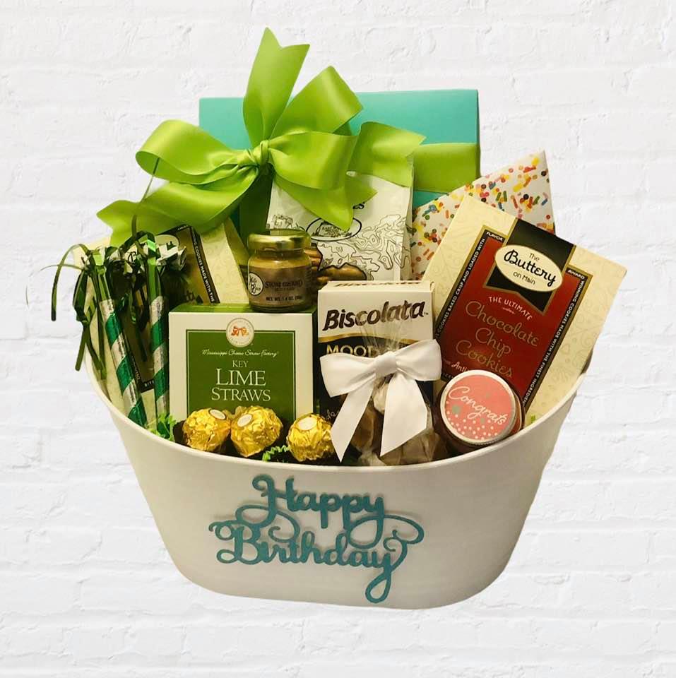 BIRTHDAY GIFT BASKET ORLANDO KISSIMMEE LOCAL DELIVERY GIFT SHOP  CELEBRATIONS BALLOONS